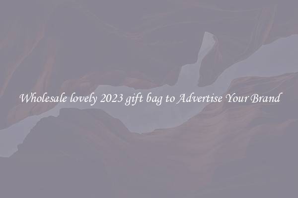 Wholesale lovely 2023 gift bag to Advertise Your Brand