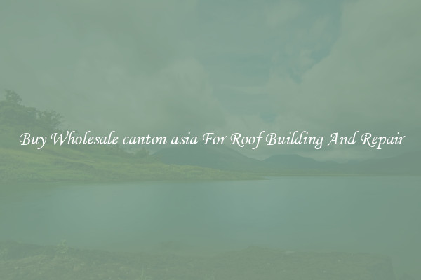 Buy Wholesale canton asia For Roof Building And Repair