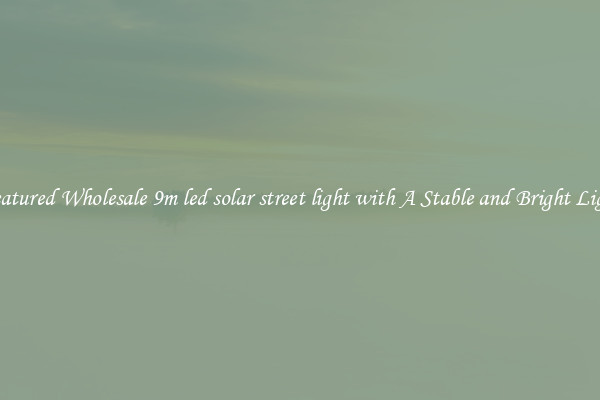 Featured Wholesale 9m led solar street light with A Stable and Bright Light