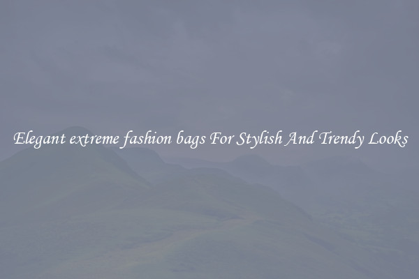 Elegant extreme fashion bags For Stylish And Trendy Looks