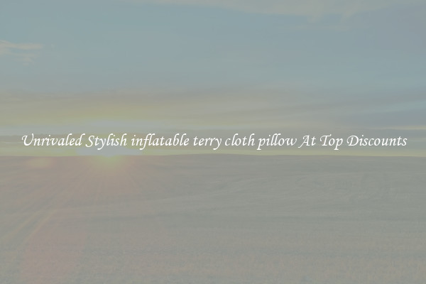 Unrivaled Stylish inflatable terry cloth pillow At Top Discounts