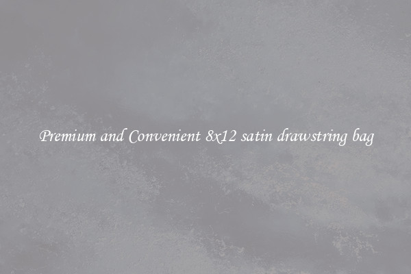 Premium and Convenient 8x12 satin drawstring bag