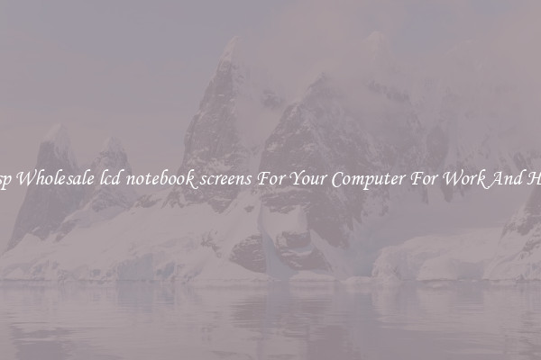 Crisp Wholesale lcd notebook screens For Your Computer For Work And Home