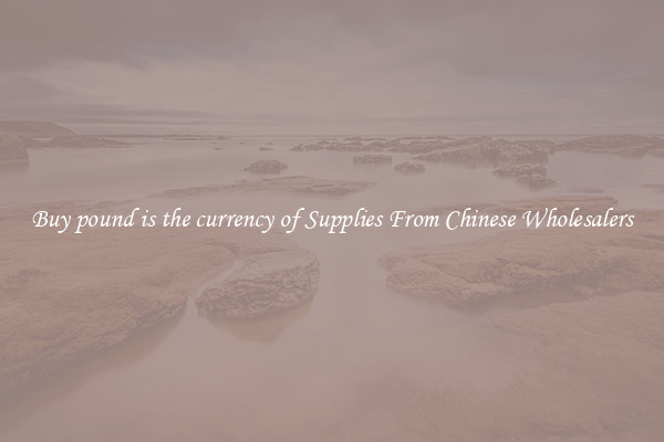 Buy pound is the currency of Supplies From Chinese Wholesalers