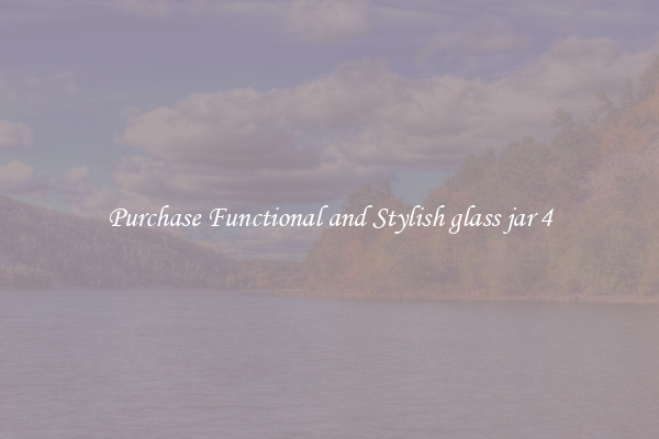 Purchase Functional and Stylish glass jar 4