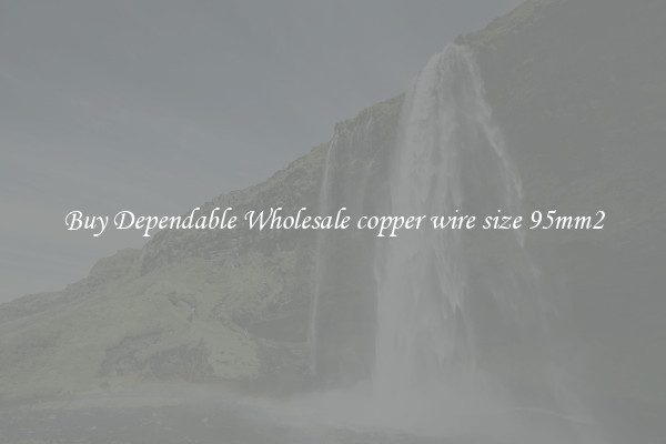 Buy Dependable Wholesale copper wire size 95mm2