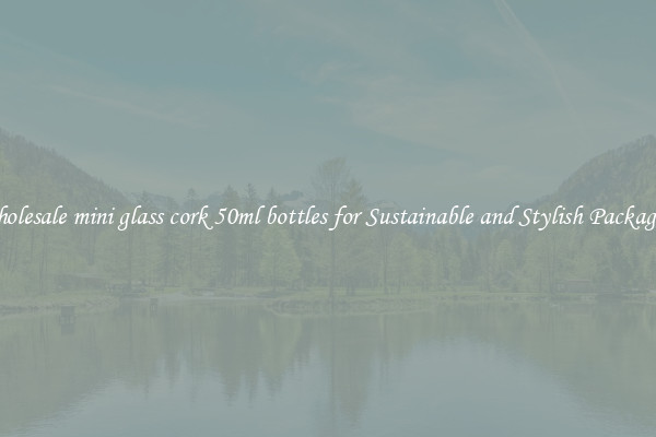 Wholesale mini glass cork 50ml bottles for Sustainable and Stylish Packaging