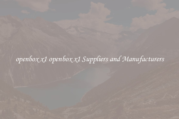 openbox x1 openbox x1 Suppliers and Manufacturers